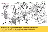 19033MCB610, Honda, bewaker, l. radiator warmte honda xl transalp v xl650v 650 , Nieuw