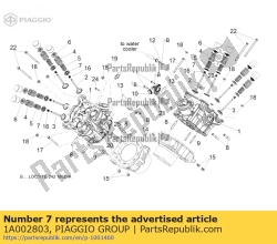 Aprilia 1A002803, Capuchon inférieur, OEM: Aprilia 1A002803