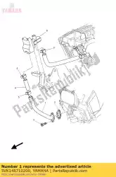 pijp 1 van Yamaha, met onderdeel nummer 5VK148710200, bestel je hier online: