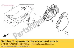 Tutaj możesz zamówić skórzane siedzisko od Honda , z numerem części 77101MACA00: