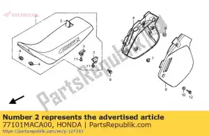Honda 77101MACA00 skórzane siedzisko - Dół