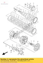 Here you can order the hub,clutch slee from Suzuki, with part number 2141031E50: