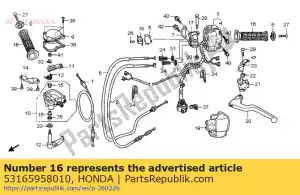 Honda 53165958010 pega, pega - Lado inferior