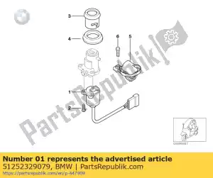 bmw 51252329079 interruptor de llave - Medio