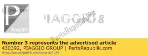 Piaggio Group 430392 anillo - Lado inferior