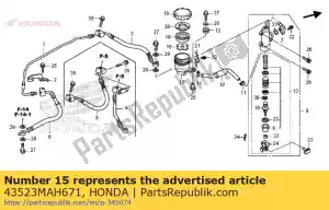 Honda 43523MAH671 flutuar, rr. cilindro mestre - Lado inferior