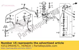 Honda 43523MAH671 float, rr. g?ówny cylinder - Dół