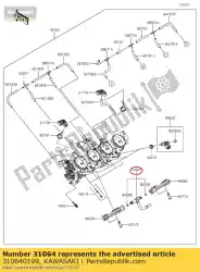 Aqui você pode pedir o tubo-comp, combustível em Kawasaki , com o número da peça 310640199: