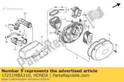 Aqui você pode pedir o câmara, filtro de ar em Honda , com o número da peça 17251MBA310: