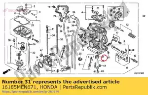 honda 16185MEN671 plaat, buffer - Onderkant