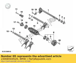 bmw 23008569929 shifting rail - 5 / 6 - Bottom side