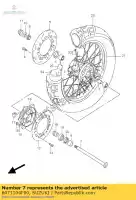 6471104F00, Suzuki, eje trasero suzuki xf 650 1997 1998 1999 2000 2001, Nuevo