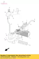 Here you can order the hose, clamp from Yamaha, with part number 9045018X0000: