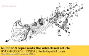 honda 90175MGSD70 kraag, koplampsteun - Onderkant