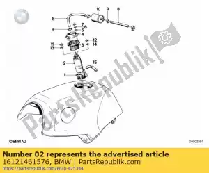 bmw 16121461576 brandstofpomp (tot 01/1993) - Onderkant