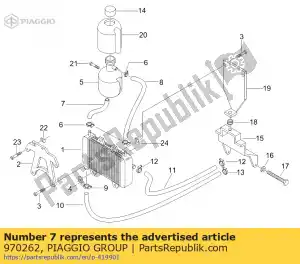 Piaggio Group 970262 pipe - Bottom side