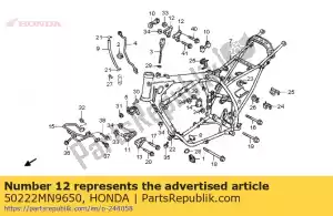 honda 50222MN9650 placa, gancho do motor superior - Lado inferior