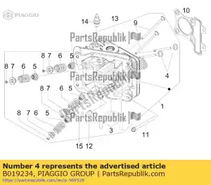 Piaggio Group B019234 valvola di ingresso - Il fondo