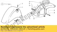 8249255, Piaggio Group, front mudguard vespa et 125 4, New