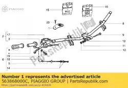 Aqui você pode pedir o paramano em Piaggio Group , com o número da peça 563868000C: