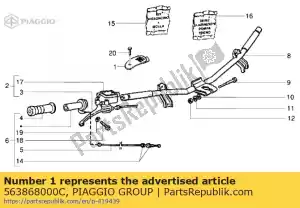 Piaggio Group 563868000C paramano - Lado inferior