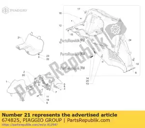 Piaggio Group 674825 zamkni?cie obudowy - Dół