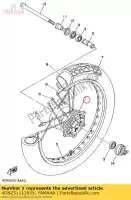 4DN251112035, Yamaha, mozzo, anteriore yamaha  sr xv 125 250 1995 1996 1997 1998 1999 2000 2017 2018 2019 2020 2021, Nuovo