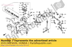 Here you can order the cap, master cylinder from Honda, with part number 45513KE5026: