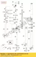 14187C14, KTM, fork wp d = 48 125 sxs 2007 ktm sxs 125 2007, Nuovo