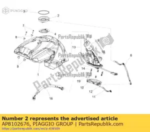 Piaggio Group AP8102676 float chamber - Bottom side