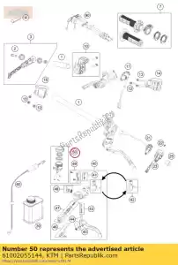 ktm 61002055144 reservoir cpl. - Bottom side