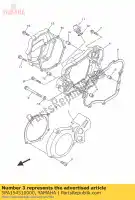 5PA154510000, Yamaha, gasket, crankcase cover 1 yamaha  yz 65 85 2002 2003 2004 2005 2006 2007 2008 2009 2010 2011 2012 2013 2014 2015 2016 2017 2018 2019 2020 2021, New