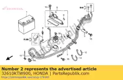 kabel, batt aarde van Honda, met onderdeel nummer 32610KTW900, bestel je hier online: