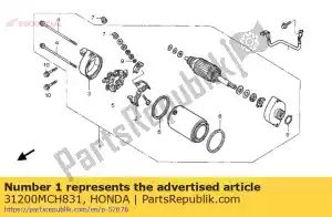 honda 31200MCH831 démarreur - La partie au fond