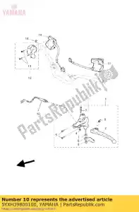 yamaha 5YXH39800100 conjunto do interruptor de parada frontal - Lado inferior