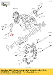 Aqui você pode pedir o motor de suporte, fr, lh em Kawasaki , com o número da peça 321900424: