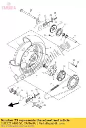 Ici, vous pouvez commander le fin 1 auprès de Yamaha , avec le numéro de pièce 1UF221740100: