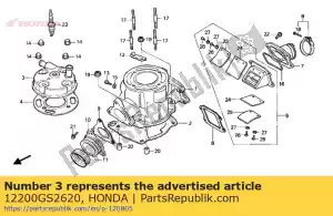 Honda 12200GS2620 cabeça, cilindro - Lado inferior