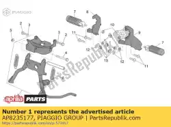 Here you can order the central stand from Piaggio Group, with part number AP8235177: