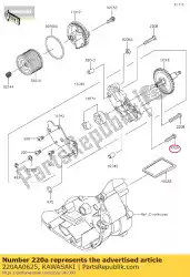 Qui puoi ordinare vite-pan-cross, 6x25 da Kawasaki , con numero parte 220AA0625: