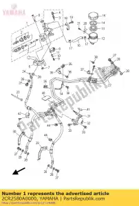 yamaha 2CR2580A0000 sous-ensemble maître cylindre 2 - La partie au fond