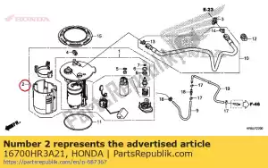 honda 16700HR3A21 unit assy fuel pu - Bottom side