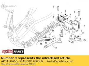 aprilia AP8150466 belleville spring - Bottom side