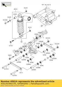 kawasaki 45014038637K choque, spg sil + corpo preto + c zr800 - Lado inferior