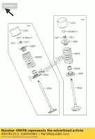 490781213, Kawasaki, klep met veermotor, i zx636-b1 kawasaki zx 600 2003 2004 2005 2006, Nieuw