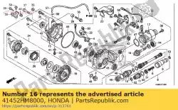 Qui puoi ordinare shim e, pignone (1. 88 da Honda , con numero parte 41452HM8000: