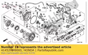 Honda 41452HM8000 cuña e, piñón (1.88 - Lado inferior