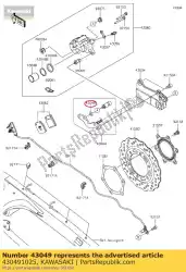 Qui puoi ordinare imballaggio kxf250-a2 da Kawasaki , con numero parte 430491025: