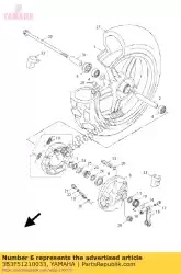 Qui puoi ordinare piastra, ganascia freno da Yamaha , con numero parte 3B3F51210033: