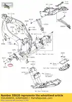 550200859, Kawasaki, os?ona, pi?ta, lewa zx636edf kawasaki  zx 600 636 2013 2014 2015 2016 2017 2018, Nowy